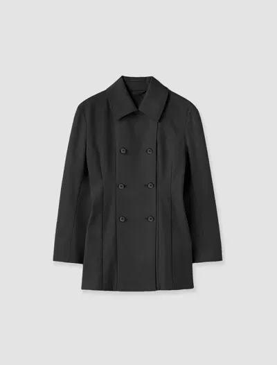 Totême Double-breasted Jacket In Black