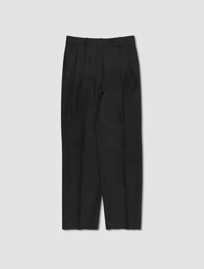 Totême Double Pleated Tailored Trousers D In Black