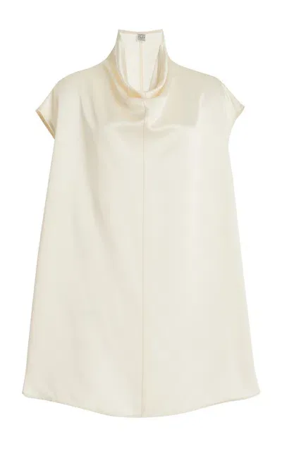 Totême Funnel-neck Top In Ivory