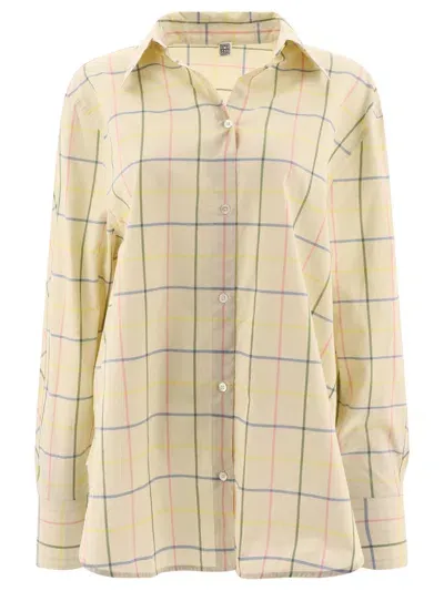 Totême Kimono-sleeves Shirt Shirts In Beige