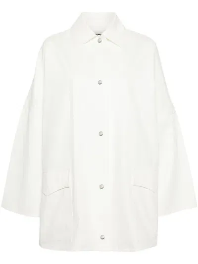 Totême Organic-cotton Shirt Jacket In White