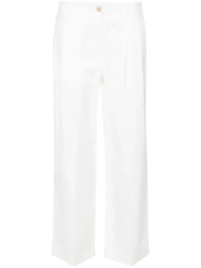 Totême Straight-leg Trousers In Pebble