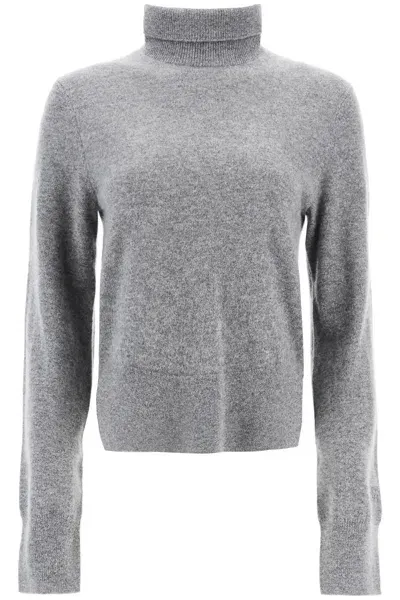 Totême Short Cashmere Sweater 'd In Grey