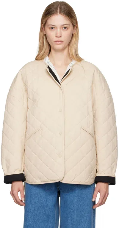 Totême Ssense Exclusive Beige Jacket In 752 Light Hay