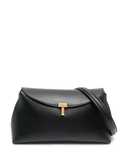 Totême T-lock Clutch In 001 Black