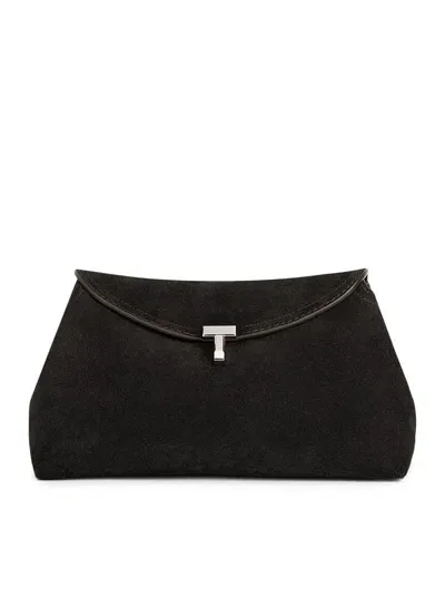 Totême T-lock Clutch Espresso In Brown