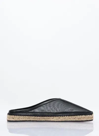 Totême The Espadrille Slippers In Black