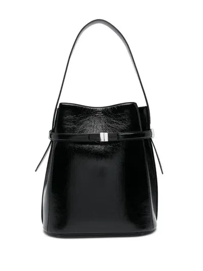 Totême Toteme Belted Bucket Bag Bags In Black