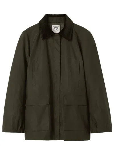 Totême Brown Country Jacket In Khaki