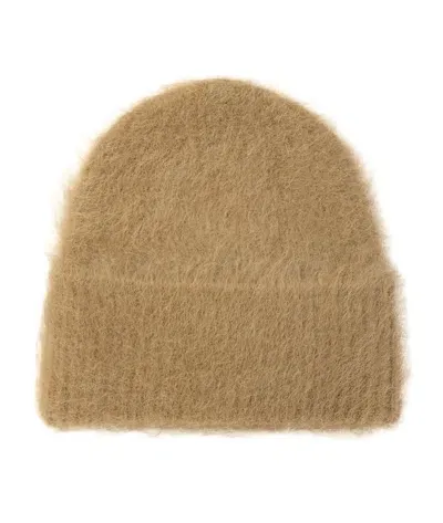 Totême Alpaca Beanie Hats Beige