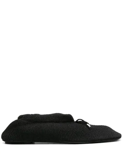 Totême Toteme Knitted Ballet Flats In Black