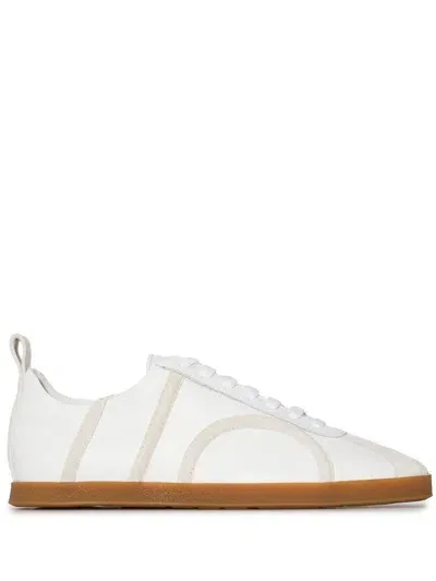 Totême Toteme Leather And Suede Sneakers In White