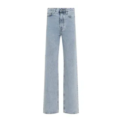 Totême Classic Organic Denim Straight Jeans In Blue