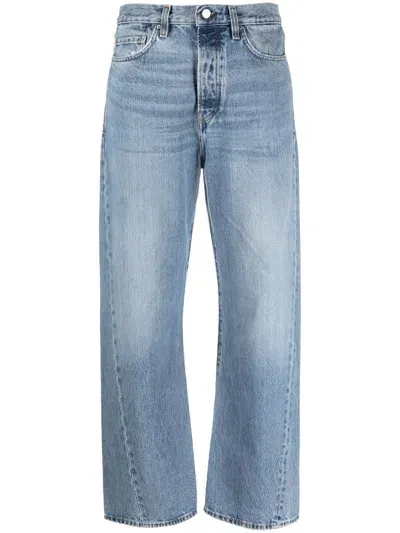 Totême Toteme Organic Cotton Denim Jeans In Clear Blue