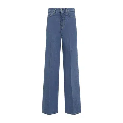 Totême Toteme Organic Cotton Denim Jeans In Blue