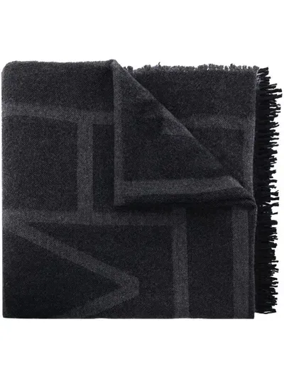 Totême Toteme Scarfs In Dark Grey Monogram