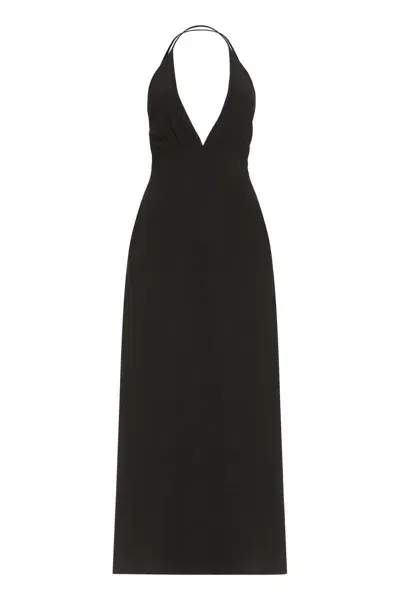 Totême Toteme Silk Maxi Dress In Black