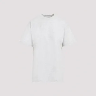 Totême Toteme Straight Cotton T-shirt S In  Pale Grey Melange