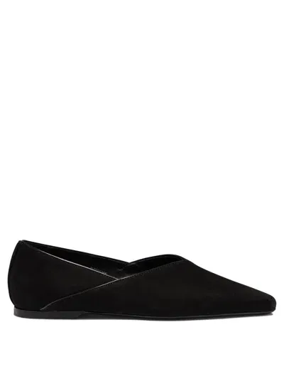 Totême Toteme Suede Ballet Flats In Black