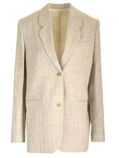 Totême Tailored Suit Jacket In Beige