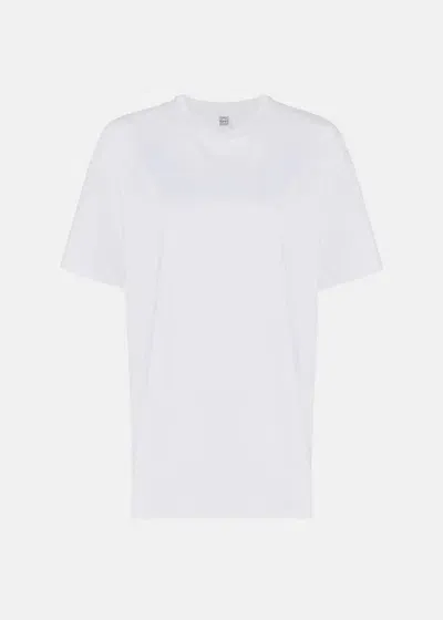 Totême T-shirt Mit Rundem Ausschnitt In Off-white