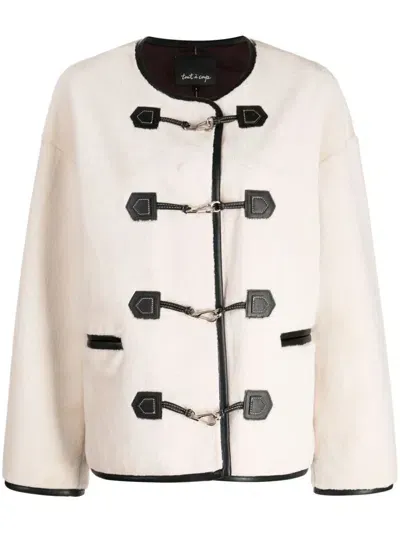 Tout A Coup Hook-fastening Jacket In Nude