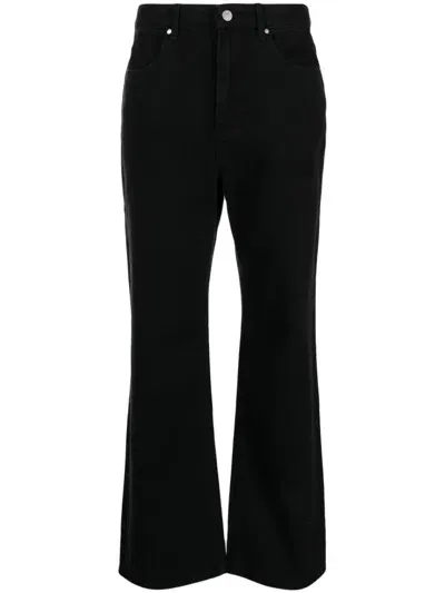 Tout A Coup Mid-rise Bootcut Jeans In Black