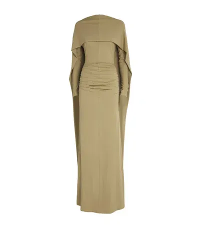 Tove Malena Cape Maxi Dress In Neutral