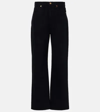 Tove Sade Mid-rise Straight Jeans In Black