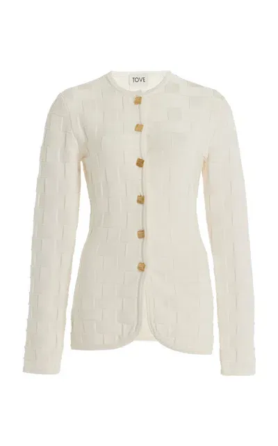 Tove Uma Knit Jacket In White