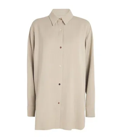 Tove Wool-blend Rumer Shirt In Beige