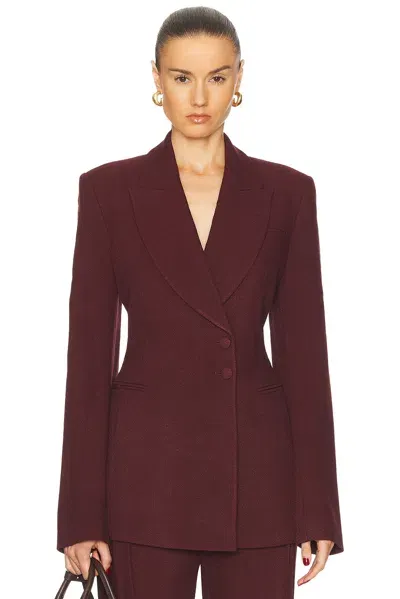 Tove Yana Jacket In Burgundy