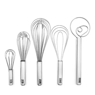 Tovolo 5 Piece Whisk Set In Metallic