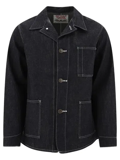 Toyo Enterprise "1920's" Denim Jacket In Blue