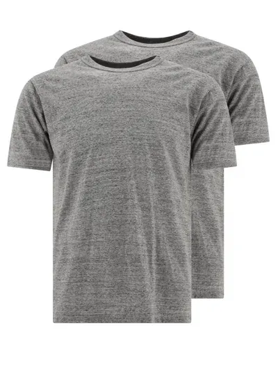 Toyo Enterprise "whitesville" 2 Pack T Shirts In Grey