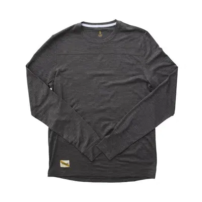 Tracksmith Harrier Long Sleeve In Dark Gray Heather