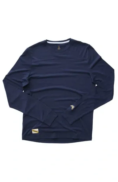 Tracksmith Harrier Long Sleeve In Navy