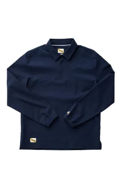 Tracksmith Rapid Transit Popover In Sapphire