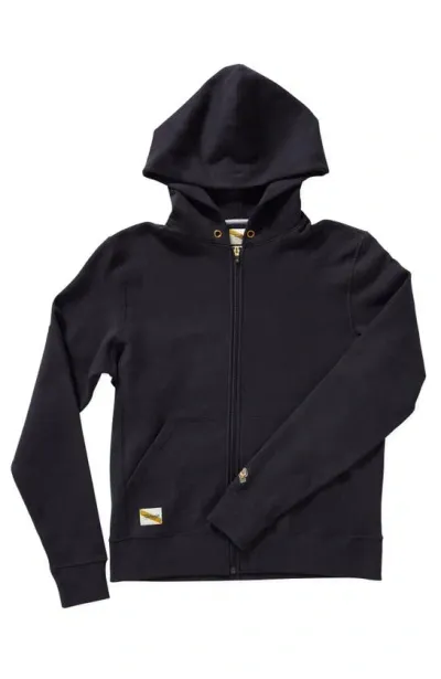 Tracksmith Trackhouse Zip Hoodie In Black