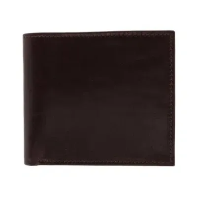 Trafalgar Cabot Cortina Bi-fold Leather Wallet In Dark Brown