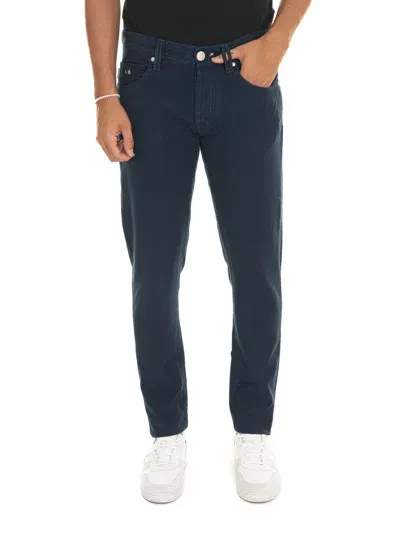 Tramarossa Leonardobuttons 5-pocket Trousers In Blue