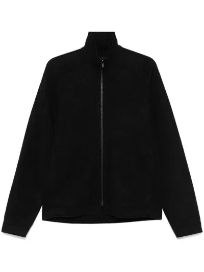 Transit Mélange-effect Jacket In Black