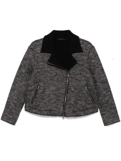 Transit Mélange-effect Jacket In Gray