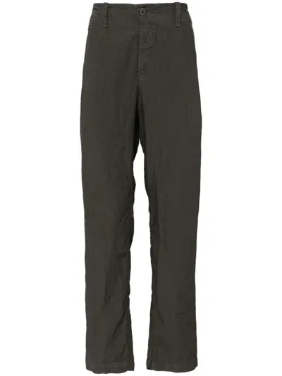 Transit Regular Fit Linen Trouser In Grey