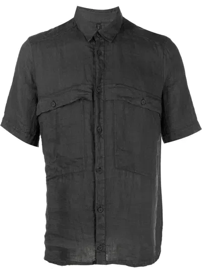 Transit Chest-pocket Short-sleeve Shirt In Grey