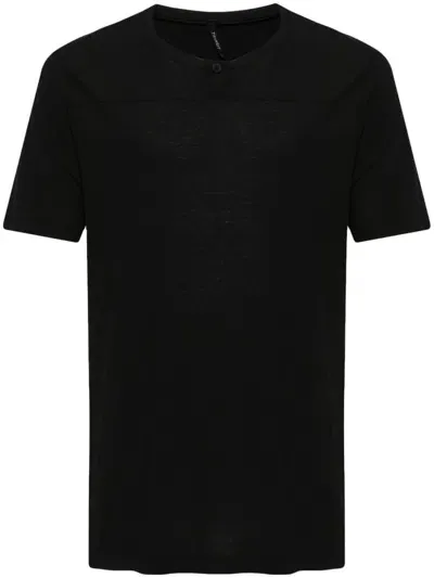 Transit Stitched Detailed T-shirt In Black