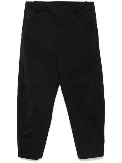 Transit Strech-cotton Trousers In Black