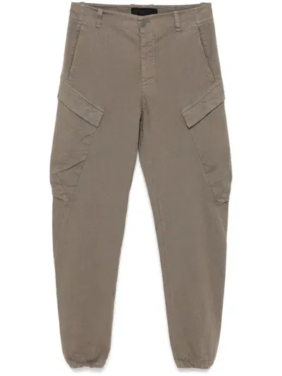 Transit Tapered Cargo Trousers In Brown