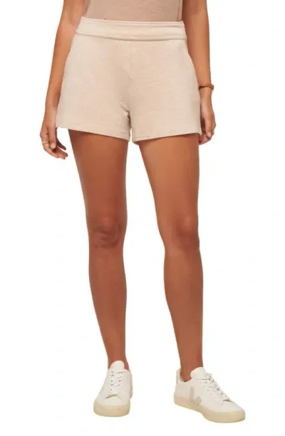 Travis Mathew Cloud Terry Shorts In Heather Natural