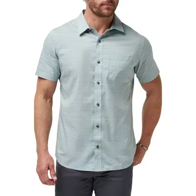 Travismathew Bee Canyon Stretch Short Sleeve Button-up Shirt In Arona